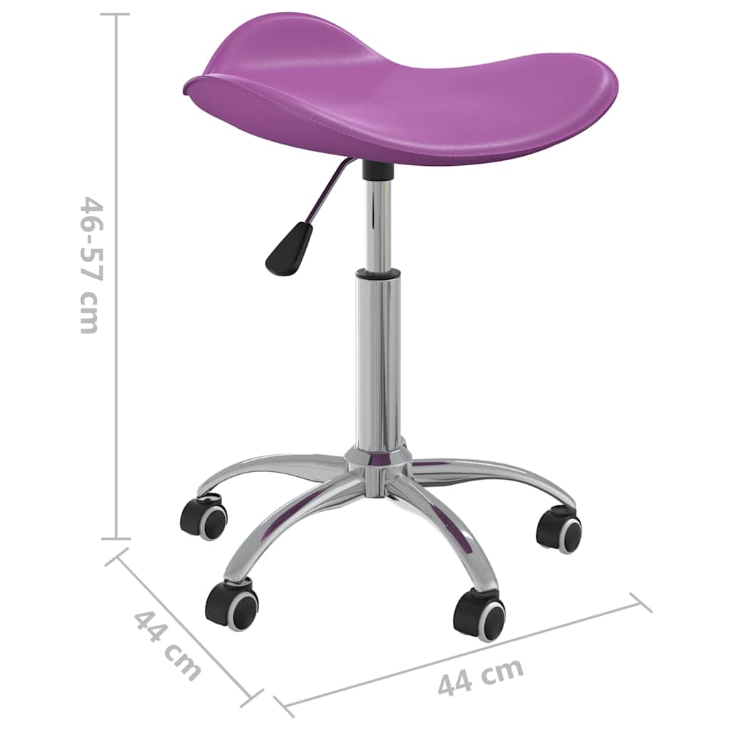Salon Spa Stool Purple Faux Leather