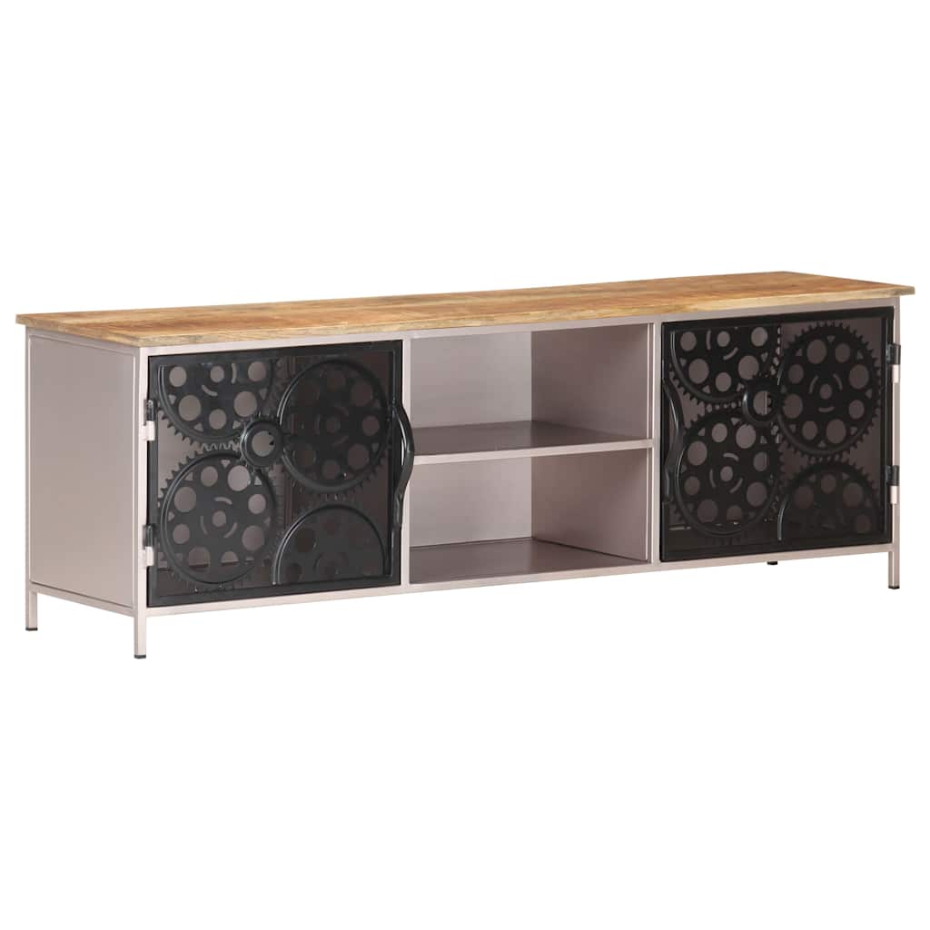 323737 vidaXL TV Cabinet 120x30x40 cm Rough Mango Wood