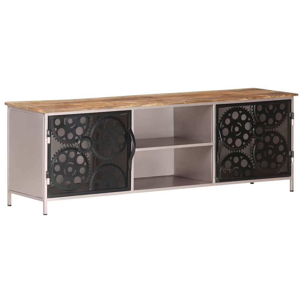 323737 vidaXL TV Cabinet 120x30x40 cm Rough Mango Wood