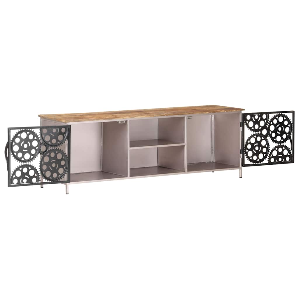 323737 vidaXL TV Cabinet 120x30x40 cm Rough Mango Wood