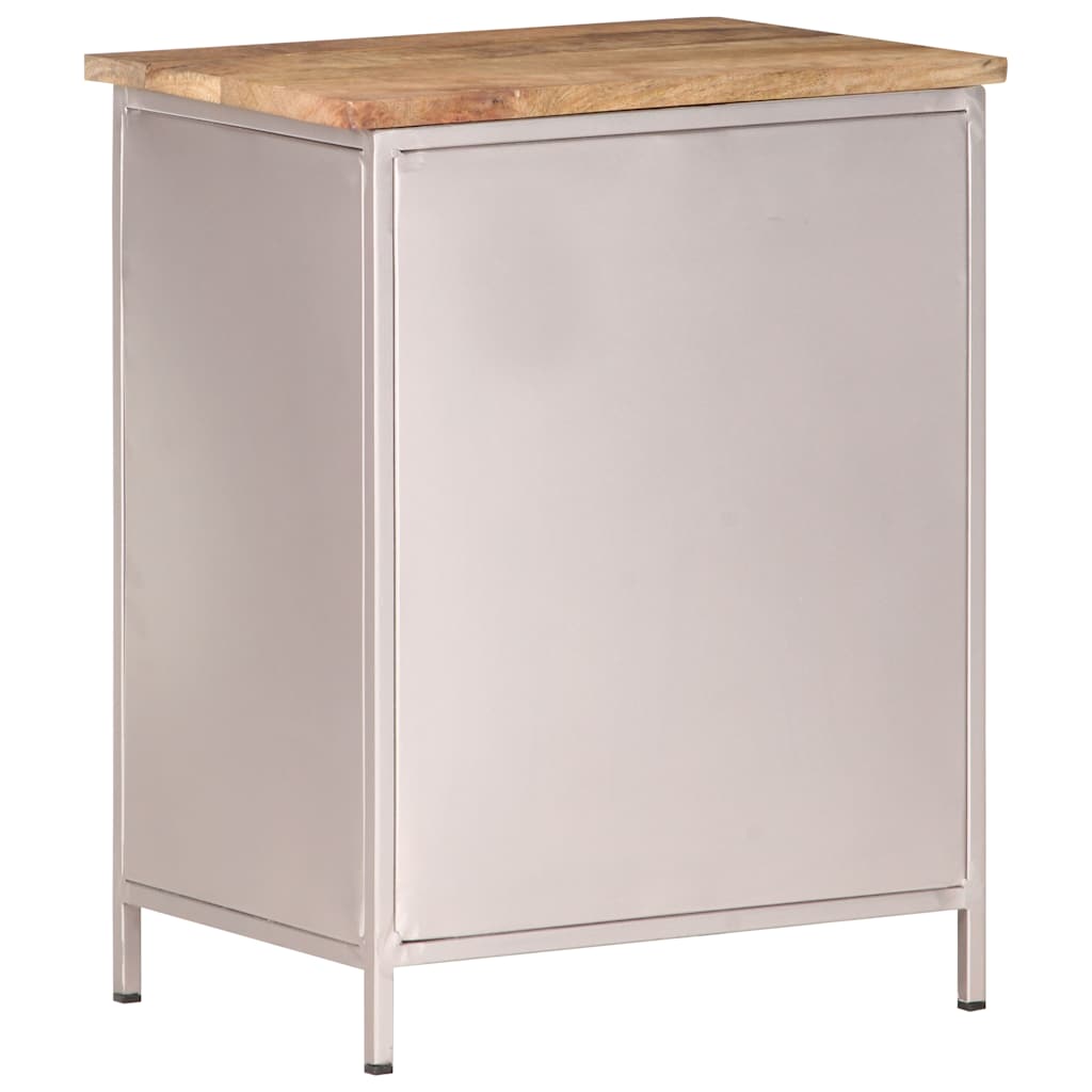 323738 vidaXL Bedside Cabinet 40x30x50 cm Rough Mango Wood