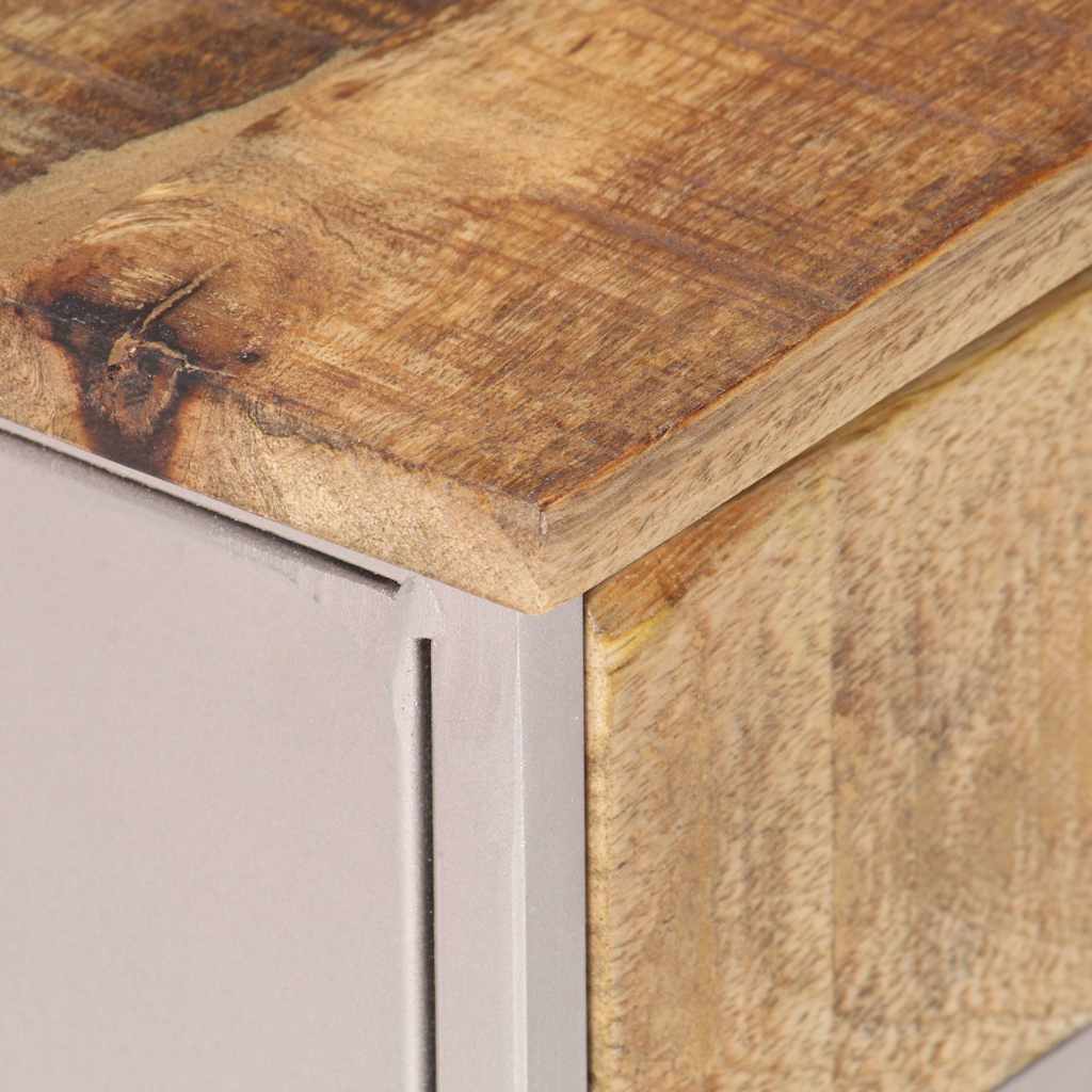 323738 vidaXL Bedside Cabinet 40x30x50 cm Rough Mango Wood
