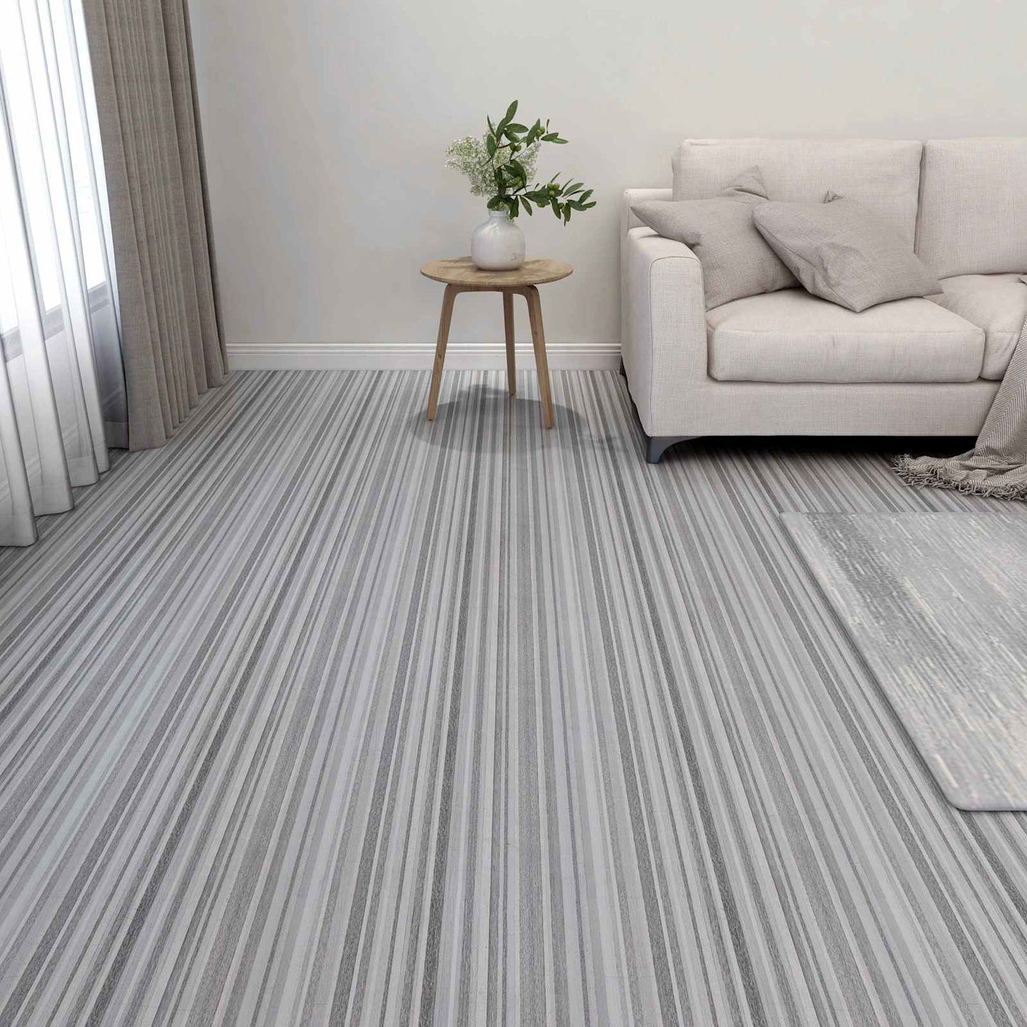 Flooring Planks 5.11 m² 55 pcs PVC Stripes