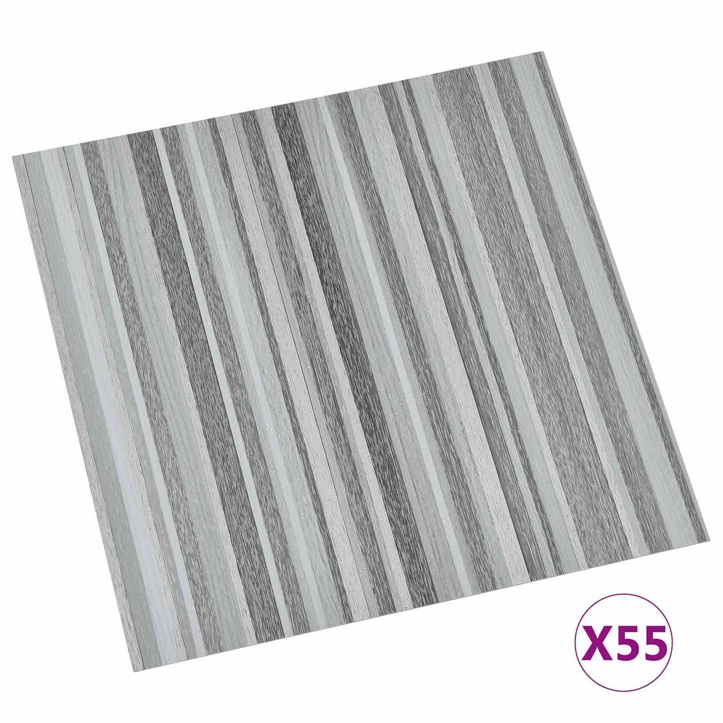 Flooring Planks 5.11 m² 55 pcs PVC Stripes