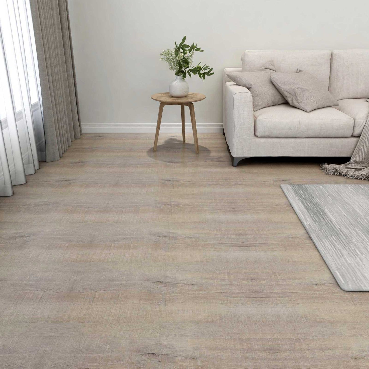 Flooring Planks 55 pcs Taupe 5.11 m² PVC