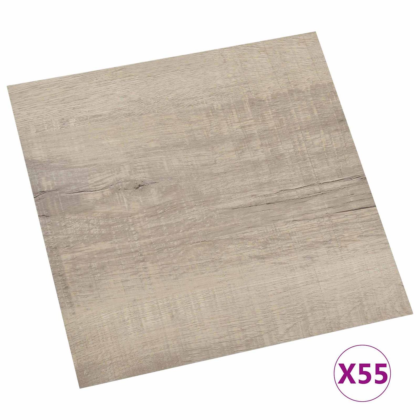 Flooring Planks 55 pcs Taupe 5.11 m² PVC