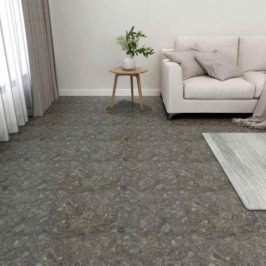 Flooring Planks 5.11 m² 55 pcs PVC Gray and White