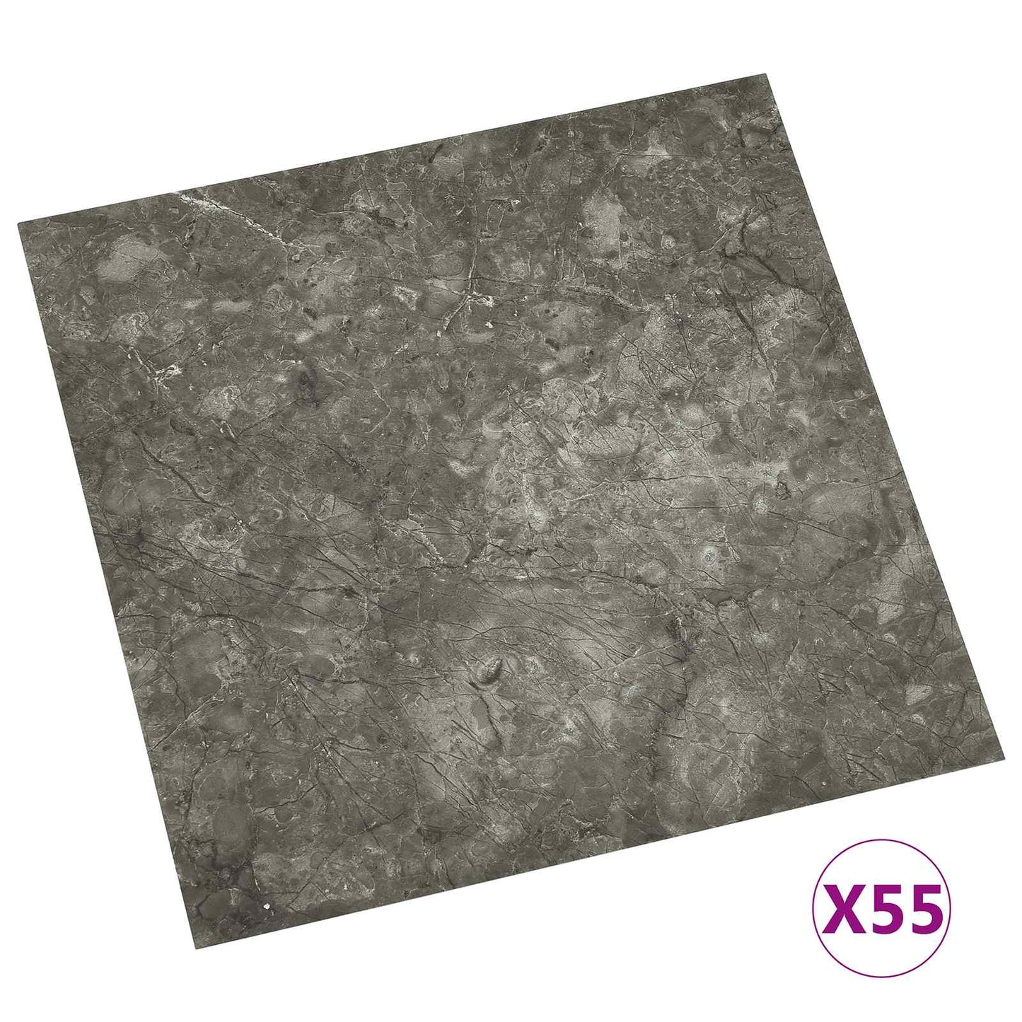 Flooring Planks 5.11 m² 55 pcs PVC Gray and White