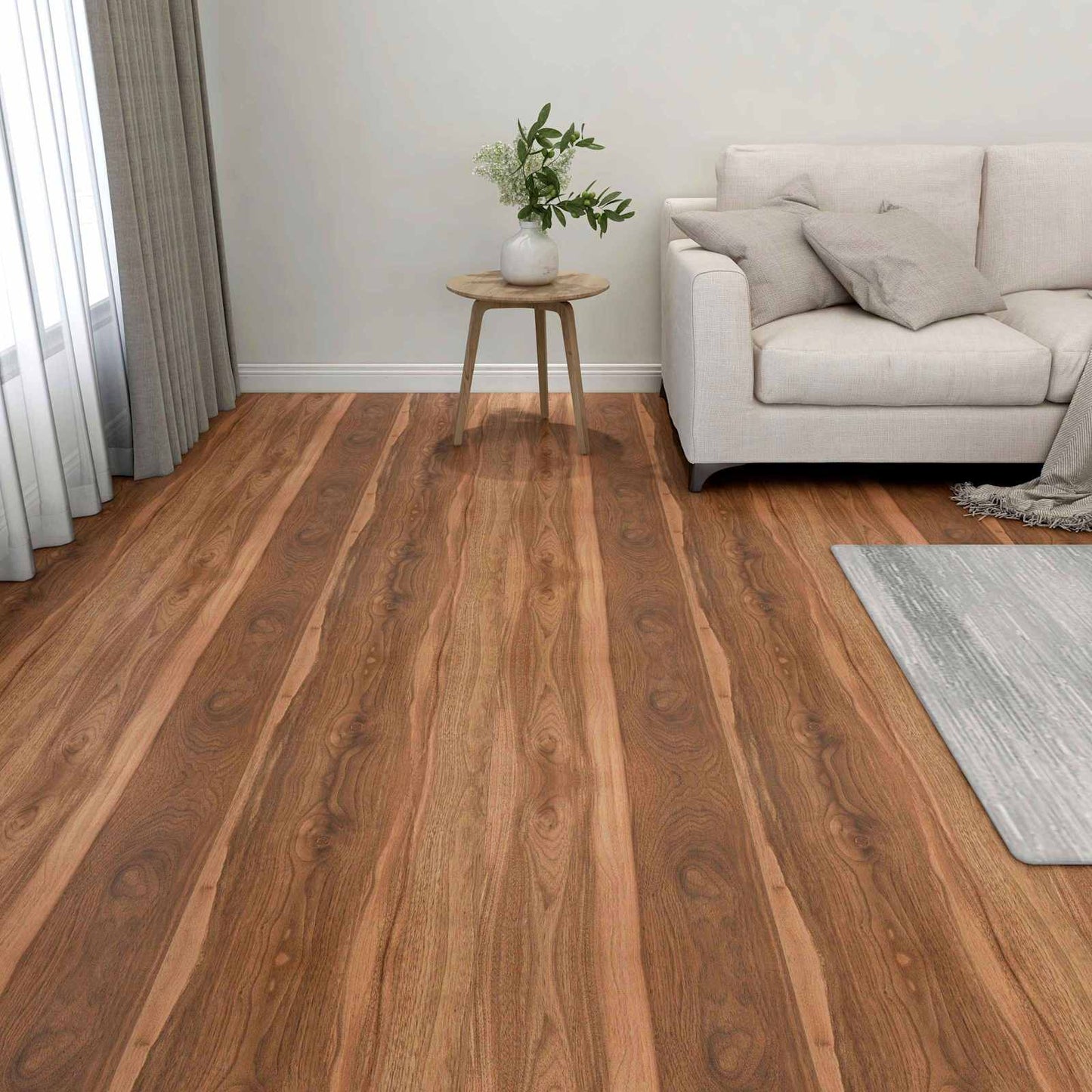 Flooring Planks 5.11 m² 55 pcs PVC Dark Wood