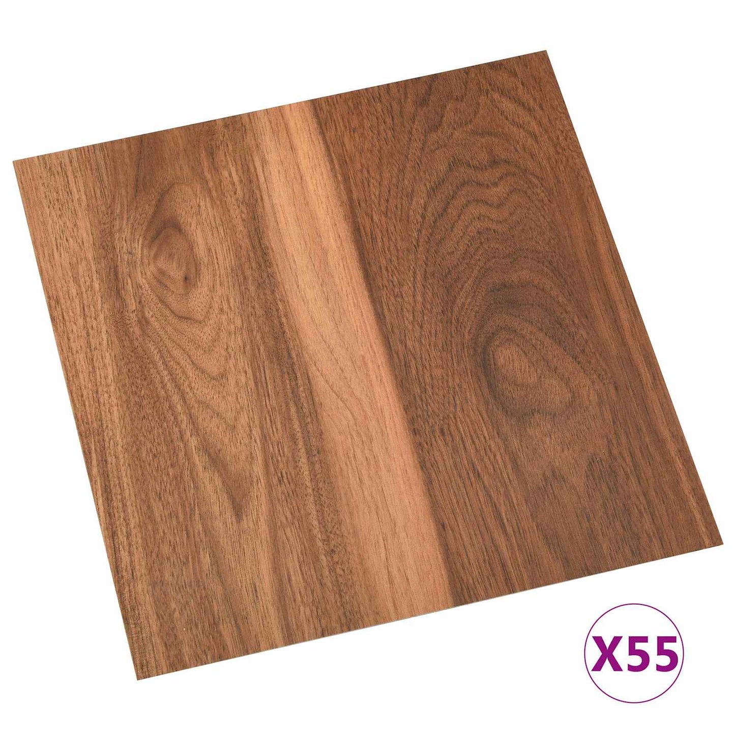Flooring Planks 5.11 m² 55 pcs PVC Dark Wood