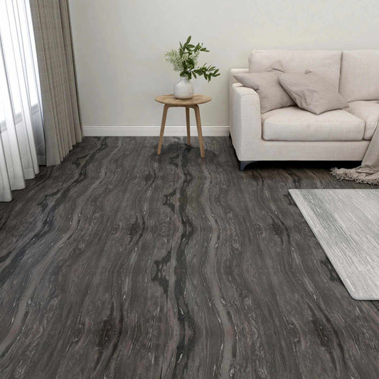 Flooring Planks 55 pcs Dark Grey 5.11 m² PVC