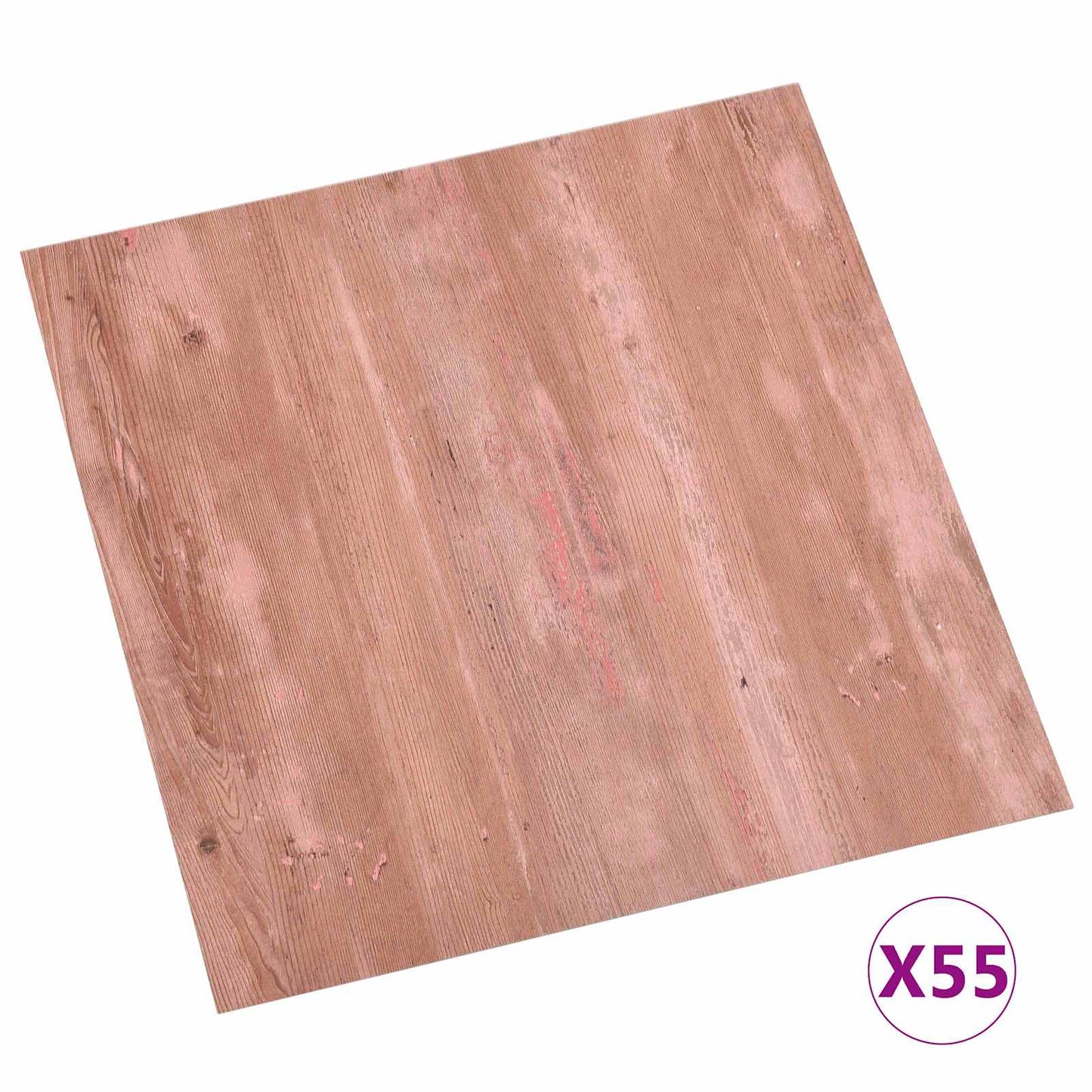 Flooring Planks 55 pcs Red 5.11 m² PVC