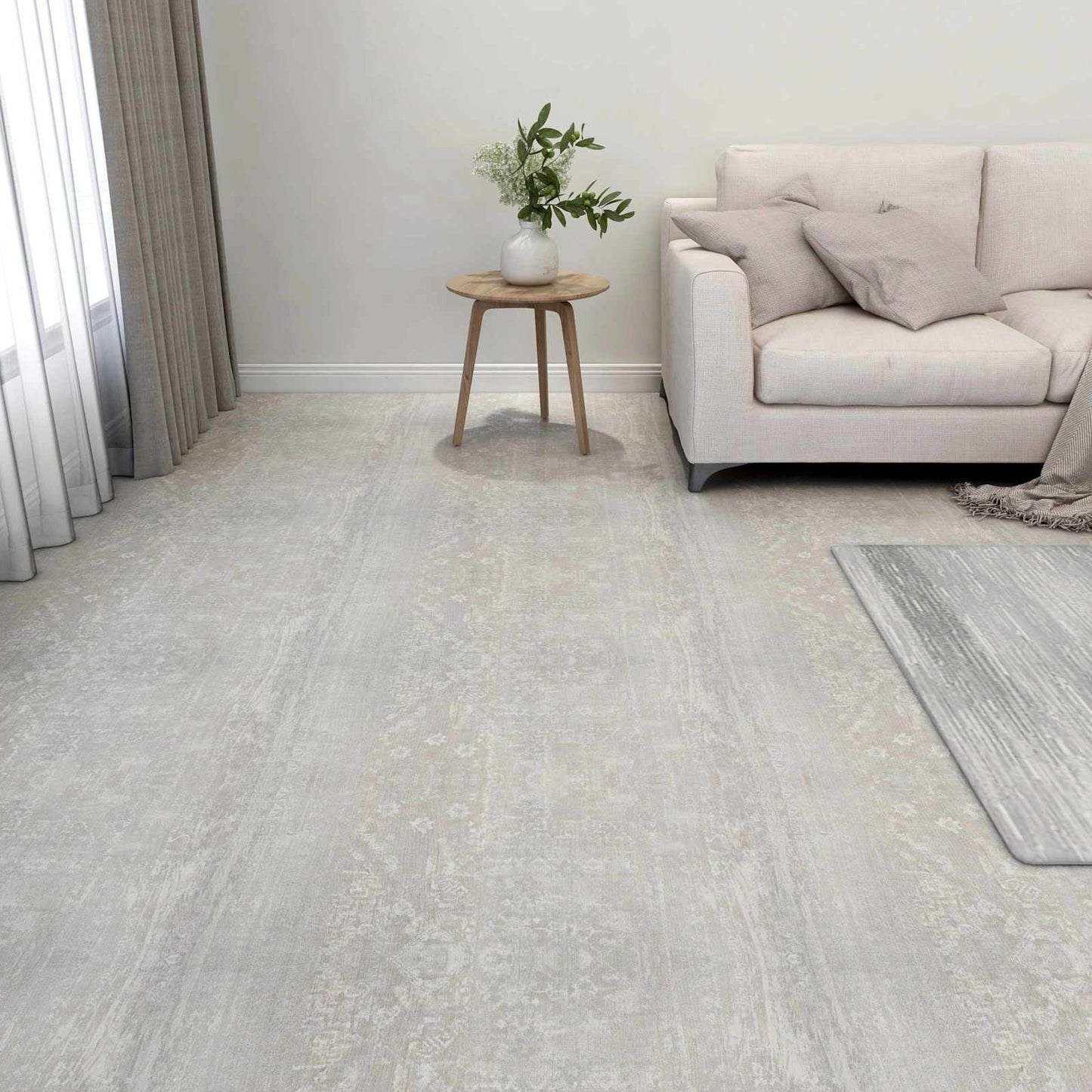 Flooring Planks 5.11 m² 55 pcs PVC White and Wood