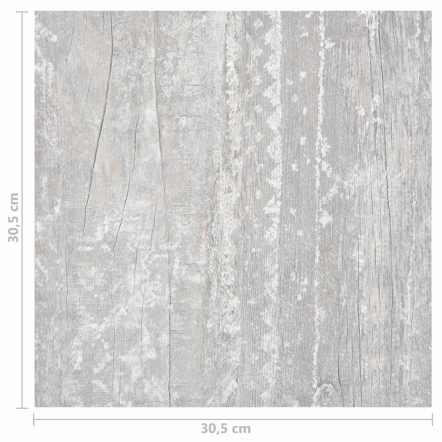 Flooring Planks 5.11 m² 55 pcs PVC Light Grey and White