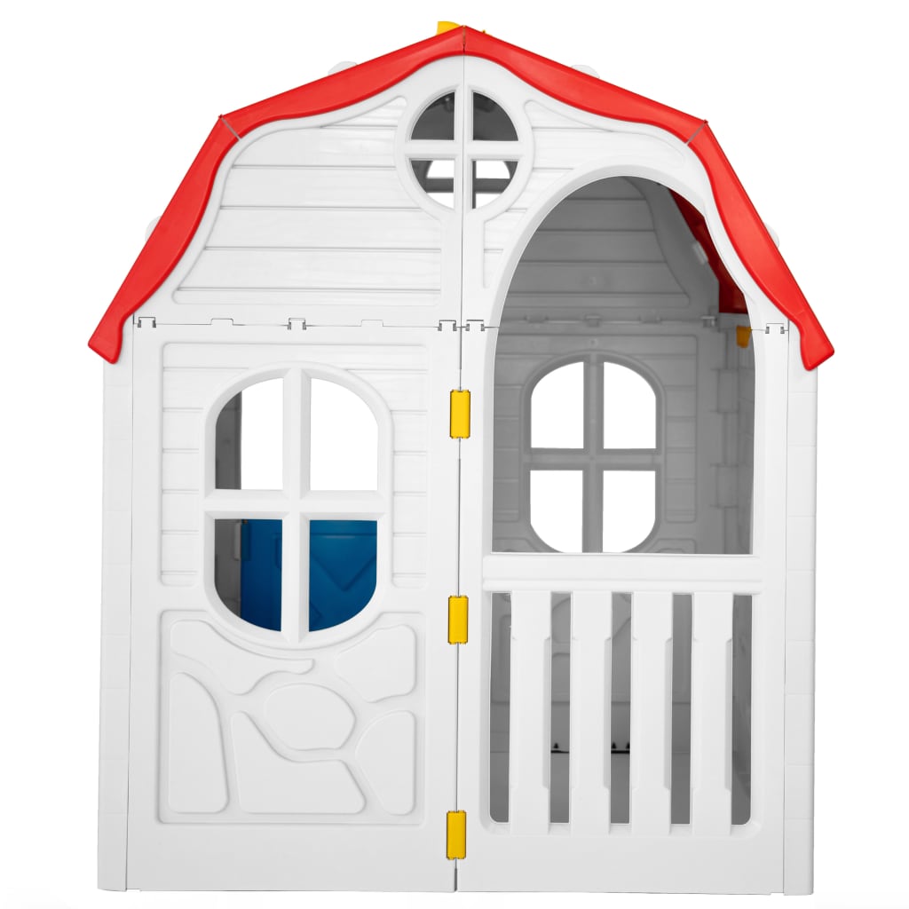 vidaXL Kids Foldable Playhouse with Working Door and Windows