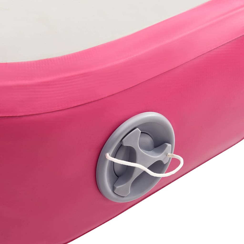Inflatable Gymnastics Mat with Pump 60x100x10 cm PVC Pink
