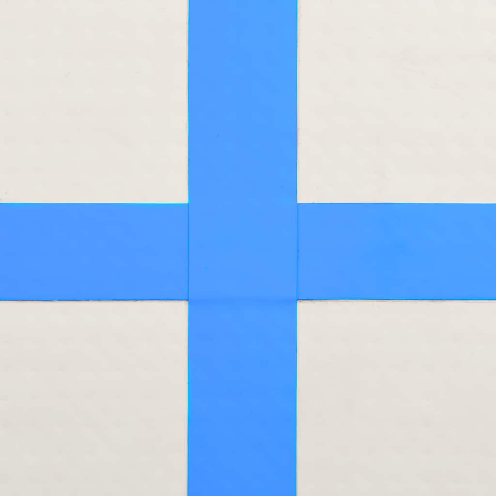 Inflatable Gymnastics Mat with Pump 60x100x10 cm PVC Blue