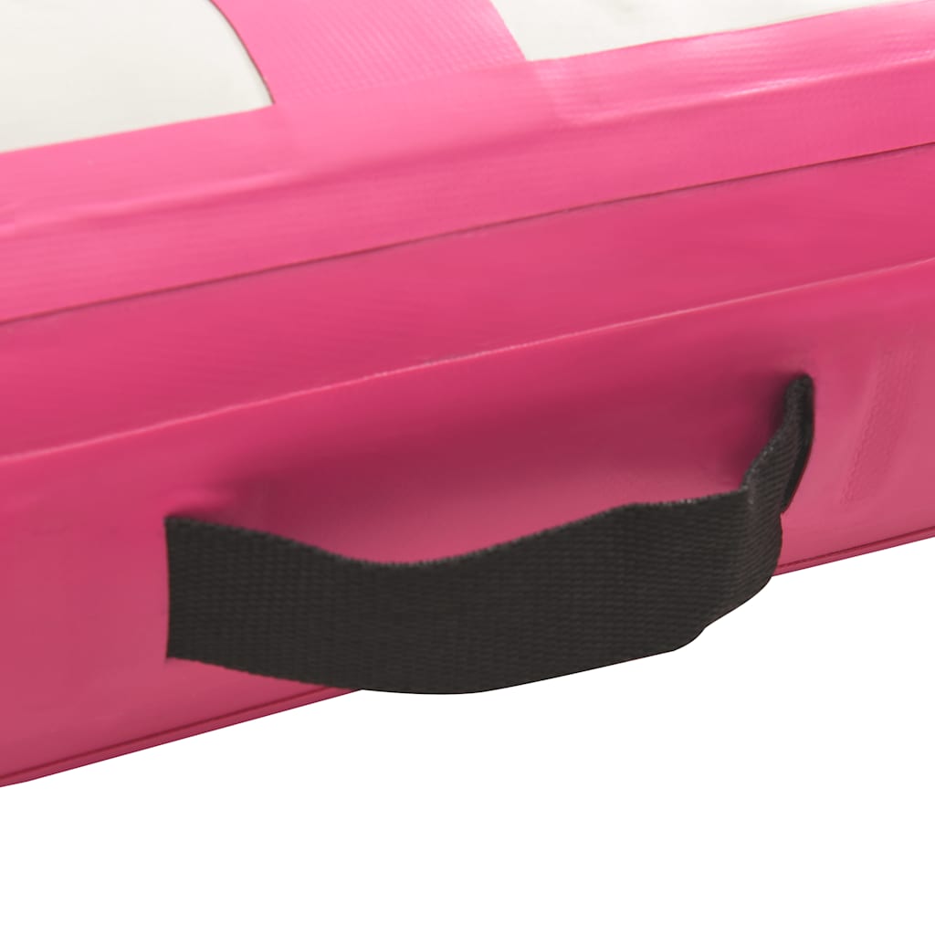 Inflatable Gymnastics Mat with Pump 60x100x20 cm PVC Pink