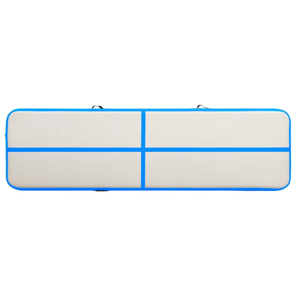 Inflatable Gymnastics Mat with Pump 700x100x20 cm PVC Blue