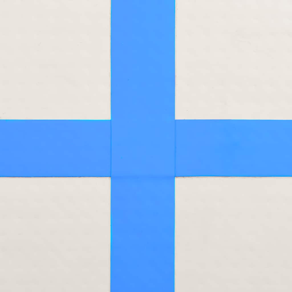 Inflatable Gymnastics Mat with Pump 700x100x20 cm PVC Blue