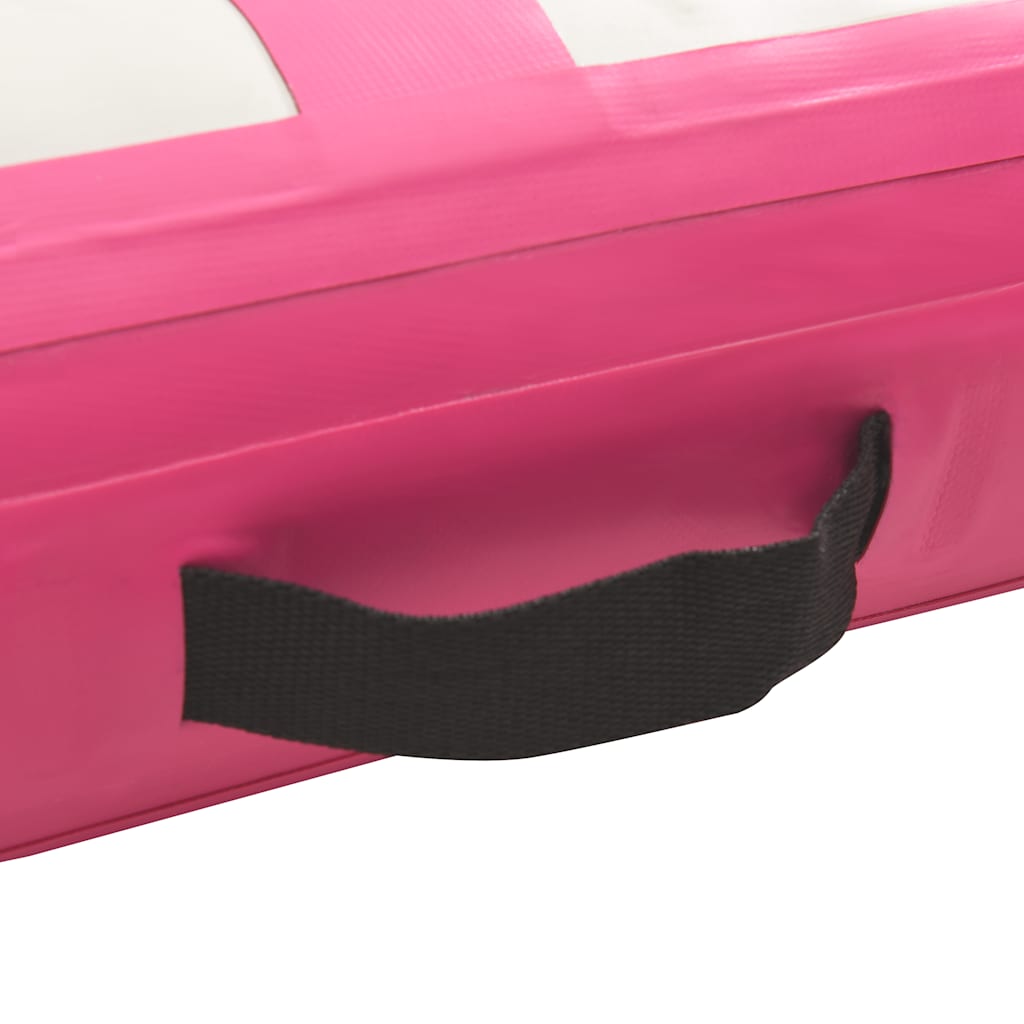 Inflatable Gymnastics Mat with Pump 200x200x15 cm PVC Pink