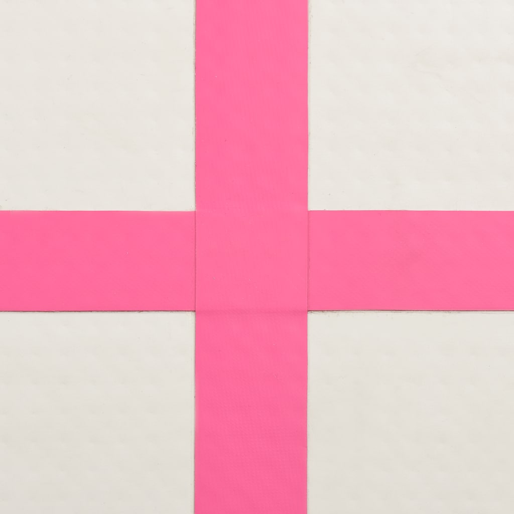 Inflatable Gymnastics Mat with Pump 200x200x15 cm PVC Pink