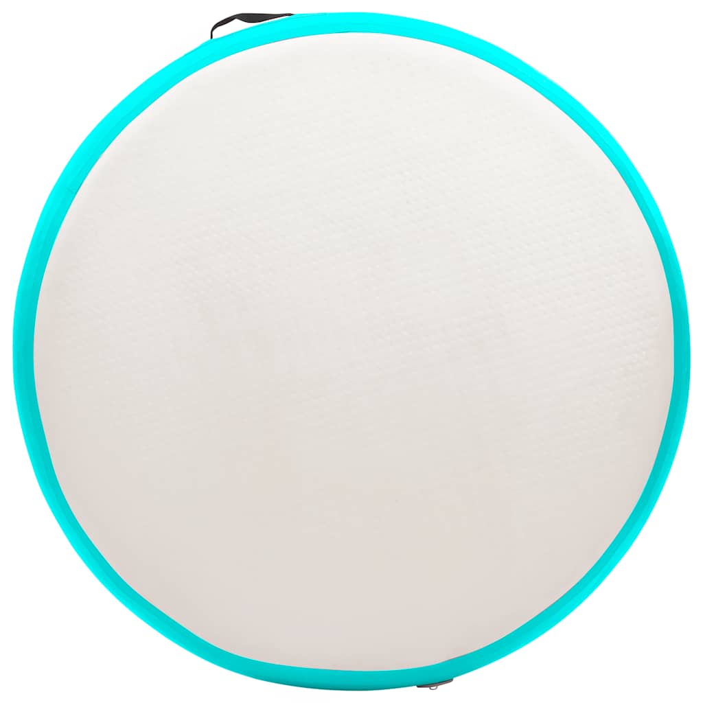 Inflatable Gymnastic Mat with Pump 100x100x15 cm PVC Green