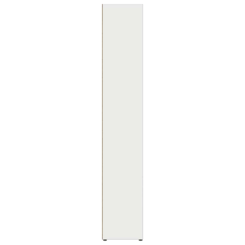 CD Cabinets 2 pcs White 21x16x93.5 cm Engineered Wood