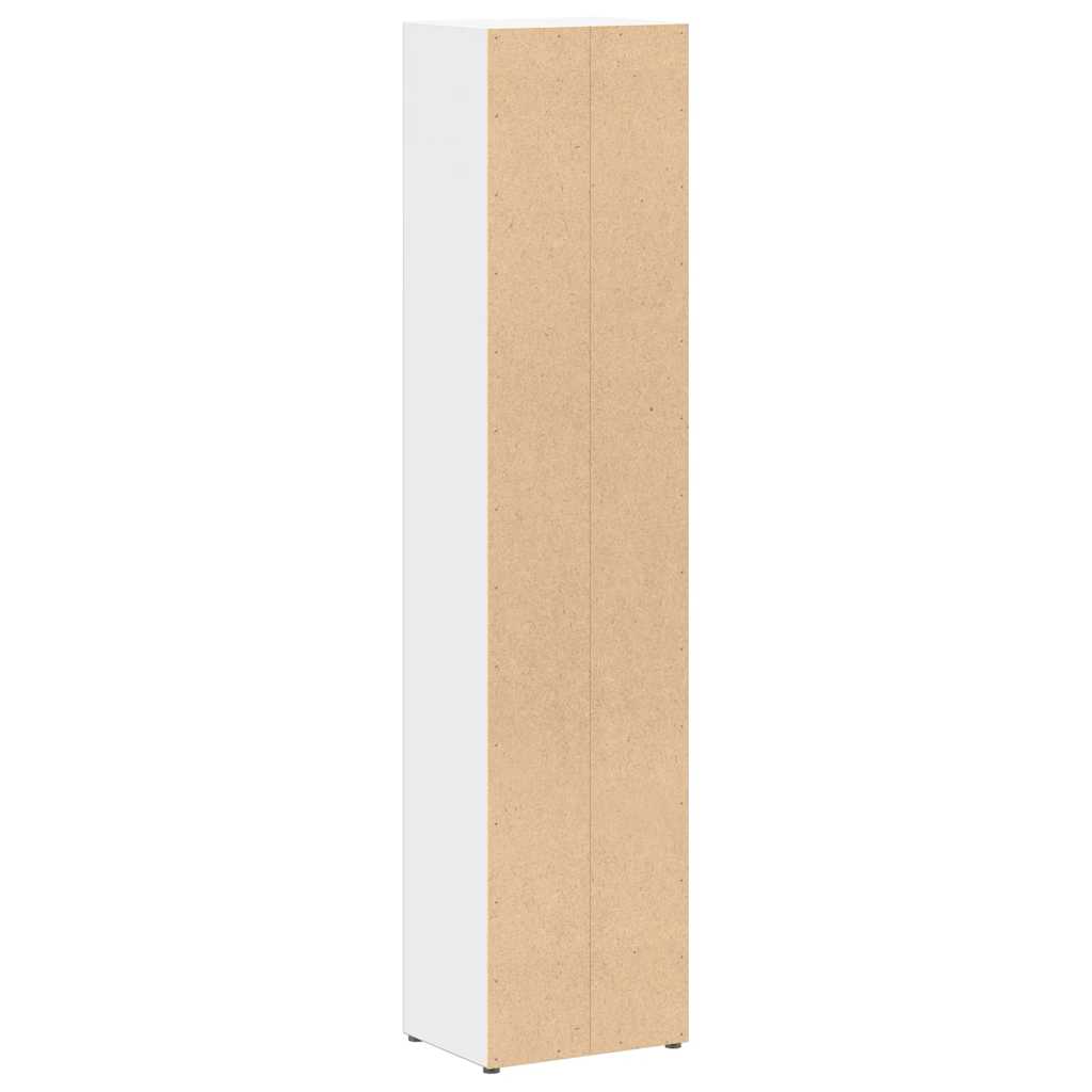 CD Cabinets 2 pcs White 21x16x93.5 cm Engineered Wood