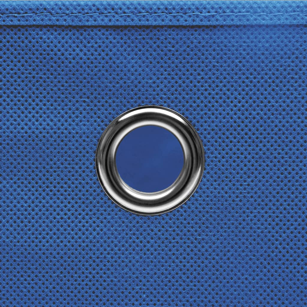Storage Boxes 4 pcs Non-woven Fabric 28x28x28 cm Blue