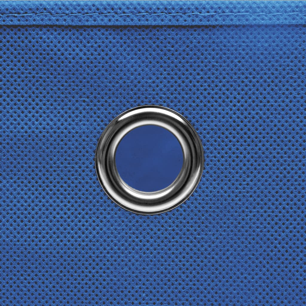 Storage Boxes with Covers 4 pcs 28x28x28 cm Blue