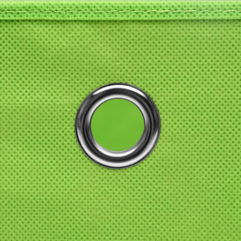 Storage Boxes 10 pcs Non-woven Fabric 28x28x28 cm Green