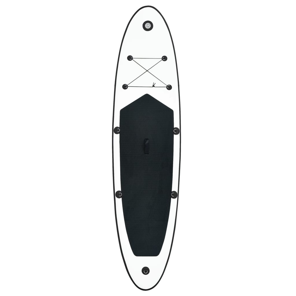 vidaXL Inflatable Stand Up Paddleboard Set Black and White