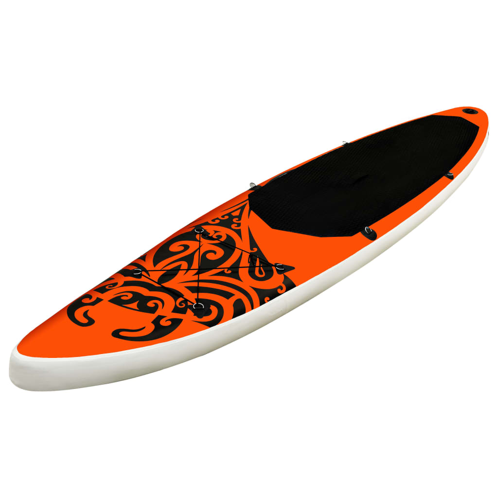 vidaXL Inflatable Stand Up Paddleboard Set 366x76x15 cm Orange