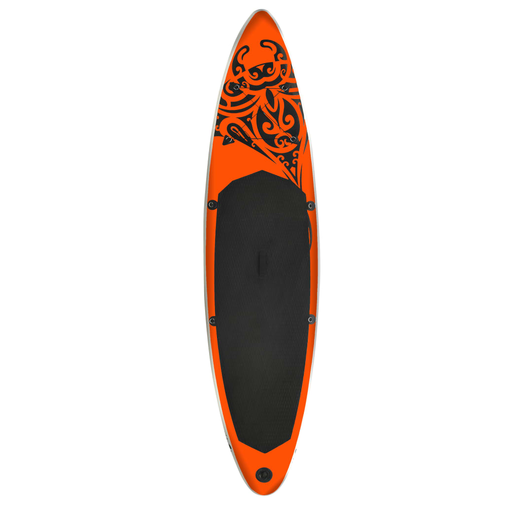 vidaXL Inflatable Stand Up Paddleboard Set 366x76x15 cm Orange