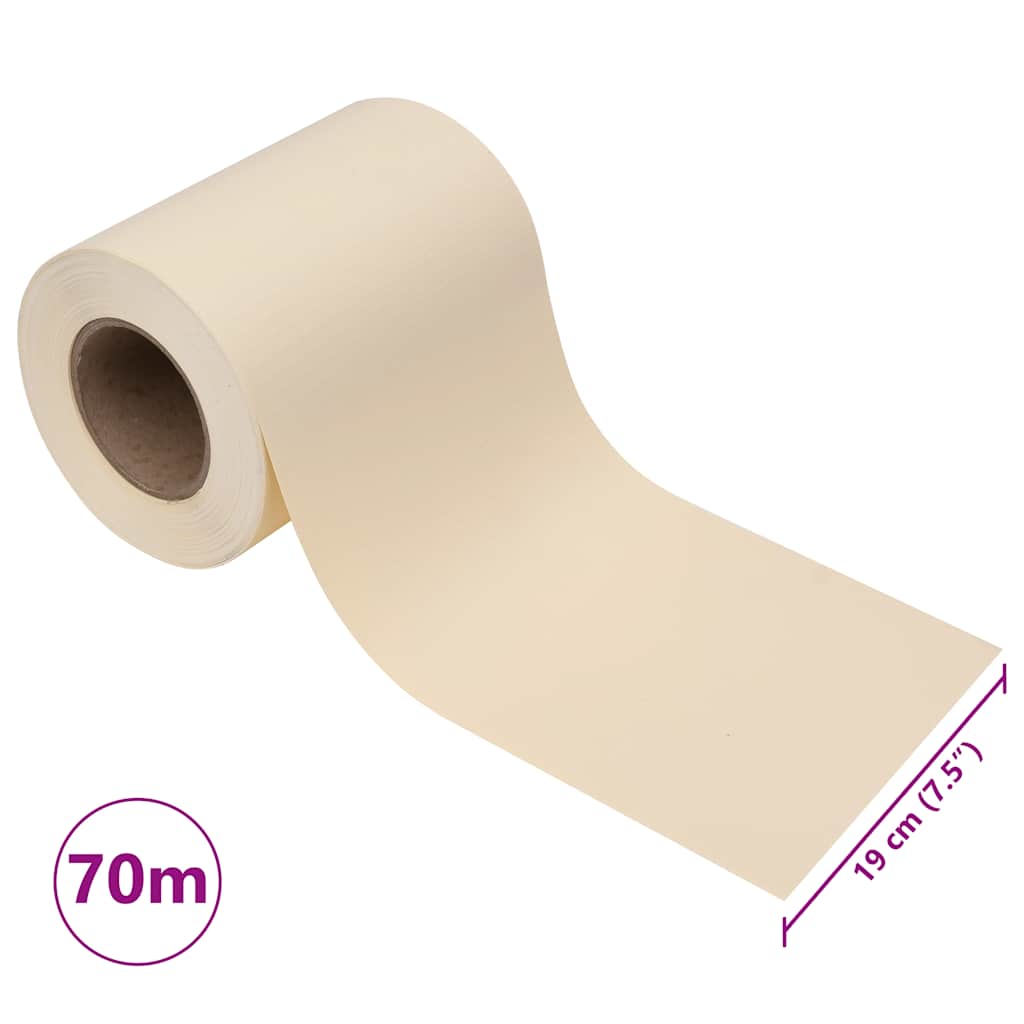 Garden Privacy Screen PVC 70x0.19 m Cream