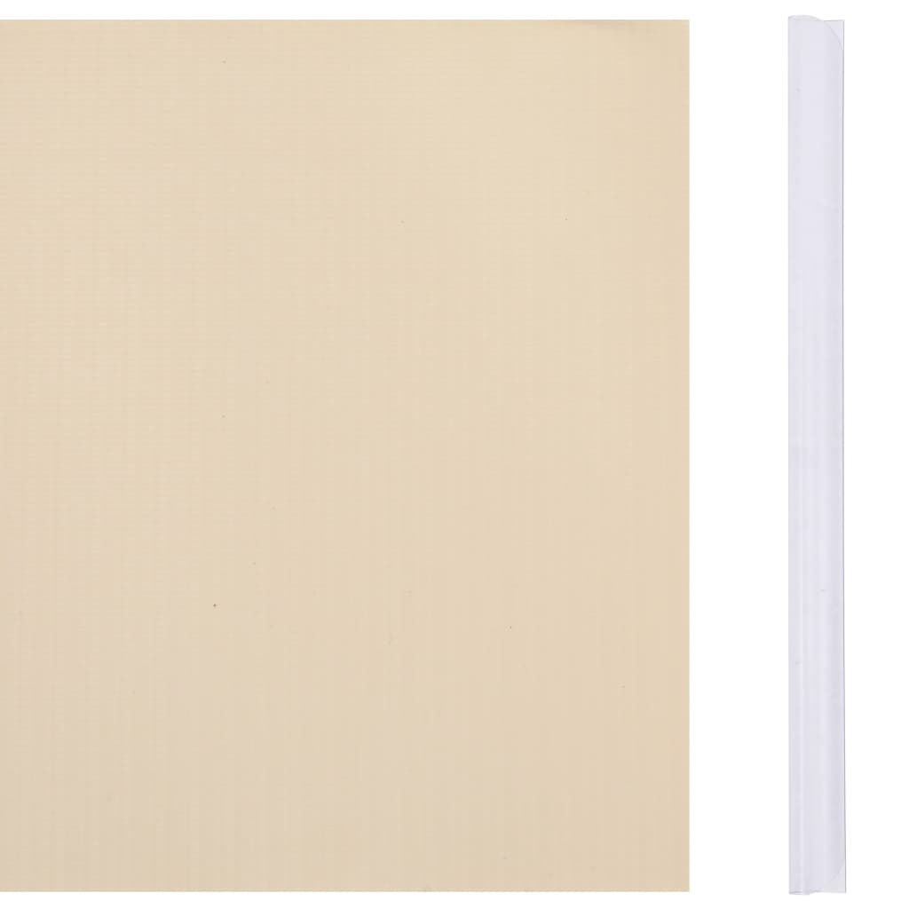 Garden Privacy Screens 4 pcs PVC 35x0.19 m Cream