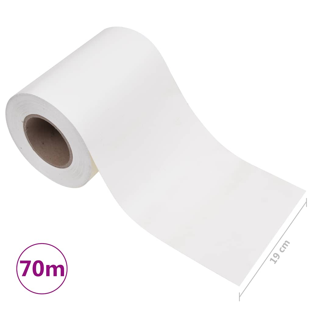 Garden Privacy Screen PVC 70x0.19 m White