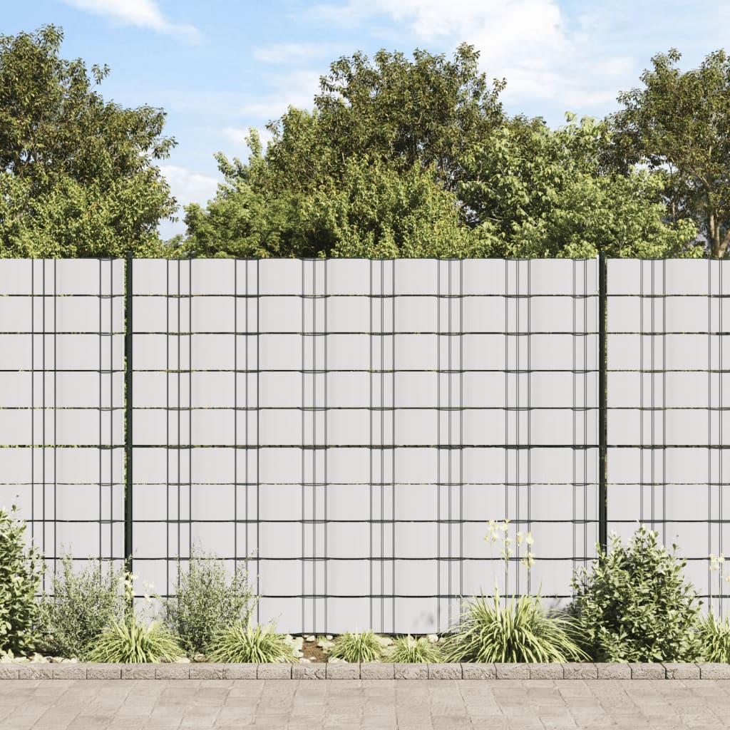 vidaXL Garden Privacy Screen PVC 70x0.19 m White