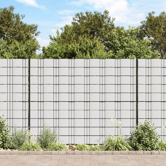 vidaXL Garden Privacy Screen PVC 70x0.19 m White