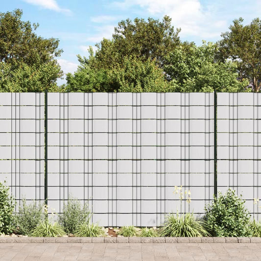 vidaXL Garden Privacy Screens 4 pcs PVC 35x0.19 m White