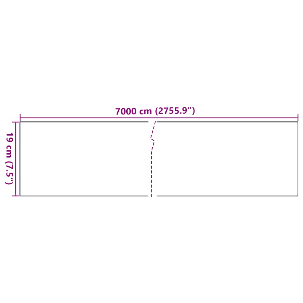 Garden Privacy Screen PVC 70x0.19 m Brown