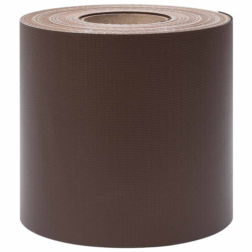 Garden Privacy Screens 4 pcs PVC 35x0.19 m Brown