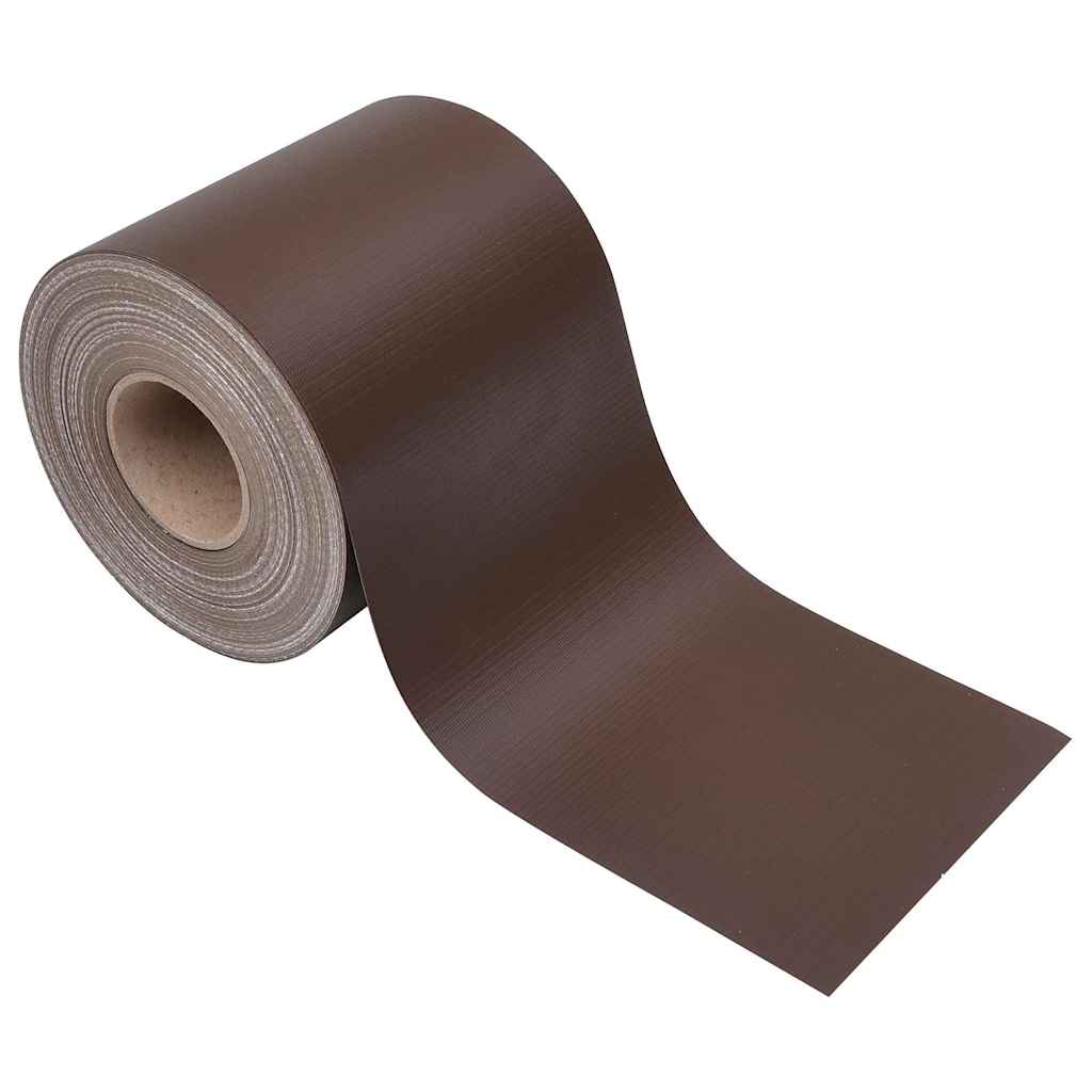 Garden Privacy Screens 4 pcs PVC 35x0.19 m Brown