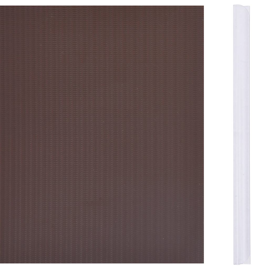 Garden Privacy Screens 4 pcs PVC 35x0.19 m Brown
