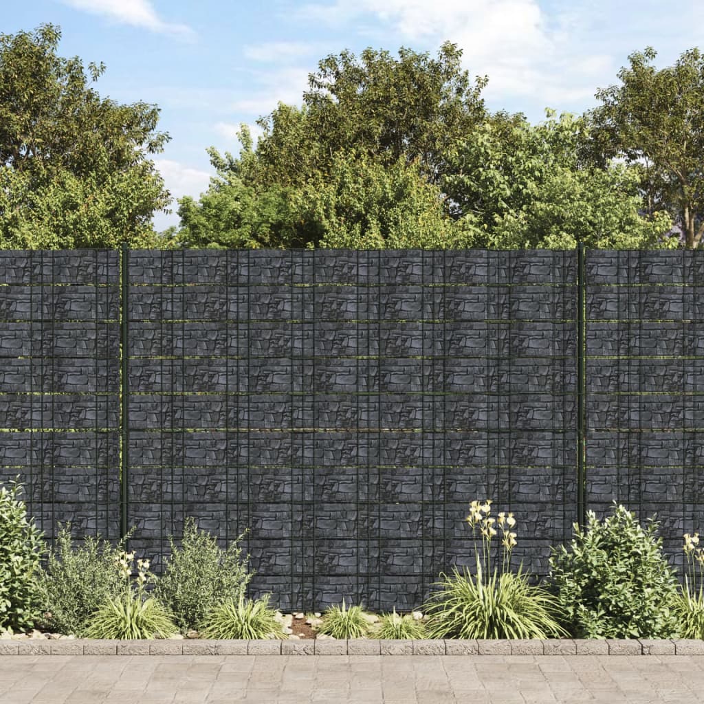 vidaXL Garden Privacy Screen PVC 70x0.19 m Grey