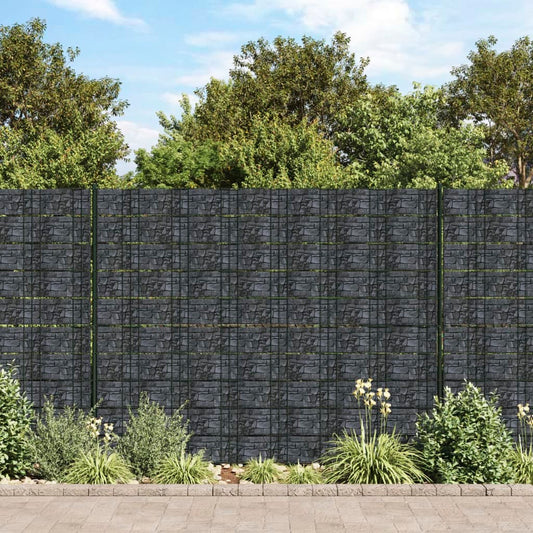 vidaXL Garden Privacy Screen PVC 70x0.19 m Grey