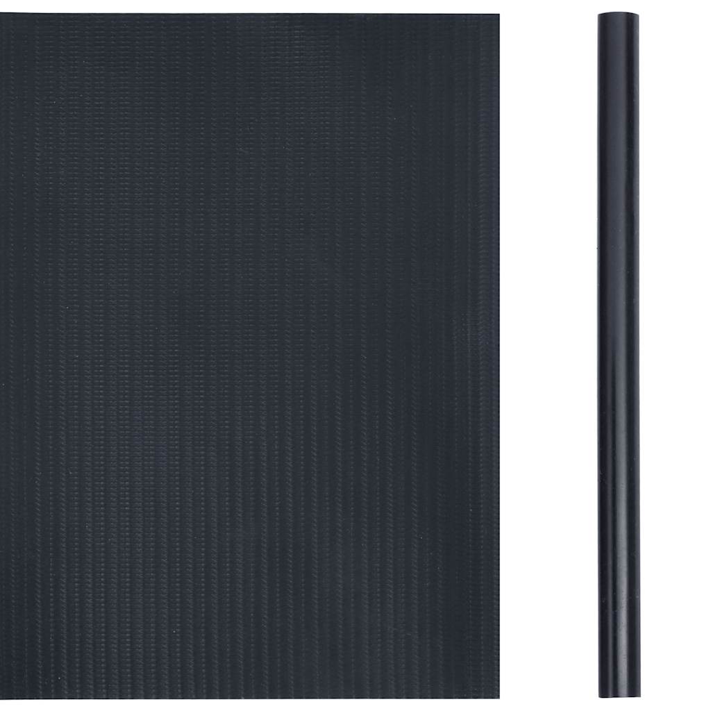 Garden Privacy Screens 4 pcs PVC 35x0.19 m Matte Dark Grey