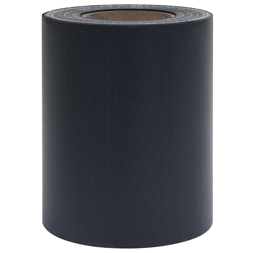 Garden Privacy Screens 4 pcs PVC 35x0.19 m Matte Dark Grey
