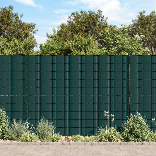 vidaXL Garden Privacy Screens 4 pcs PVC 35x0.19 m Matte Green